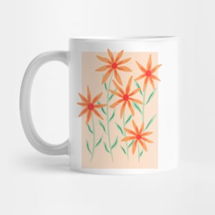 orange sun flower illustration Mug